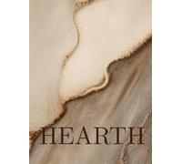 HEARTH: Oversized Decorative Coffee Table Journal for Display, Rustic Ceramic Crackle Texture, Warm Cozy Home Styling, 400 dot grid Pages, A Warm, ... Organic Modern and Mediterranean Interiors