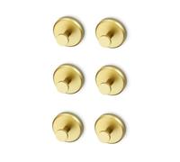 Hearthcove - Ganci a ventosa senza trapano in acciaio inox per bagno e cucina, resistenti per porte in vetro, colore: 6, resistenti e facili da installare