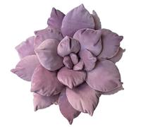 Hearthfire Hygge Cuscino 3D grande con piante grasse | 43,2 cm morbido cuscino viola foglia cuscino a forma di fiore | cuscino decorativo cactus succulente | Cuscini stravaganti in peluche | Cuscini