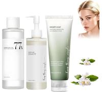 Heartleaf Quercetinol Pore Deep Ceaneing Foam 150 ml + olio di controllo dei pori Heartleaf 200 ml + Heartleaf 77% toner 250 ml