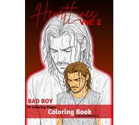 Heartlines - Bad Boy: Romance Coloring Book - Complete Edition 70 illustrations