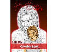 Heartlines: Bad Boy - Romance Coloring Book (Discovery Edition, 20 illustrations)