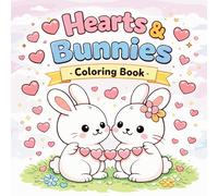 Hearts and Bunnies - Coloring Book