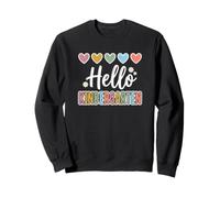 Hearts Back to School Hello Kindergarten Felpa