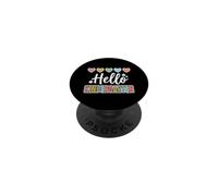 Hearts Back to School Hello Kindergarten PopSockets PopGrip Adesivo