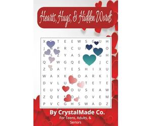 Hearts, Hugs, & Hidden Words: Word searches with easy to read print about Valentine's Day, Traditions, History and More | 6x9 inches, 55 puzzles.. Relaxation