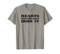 Hearts of Iron IV logo black Strategy Game Maglietta