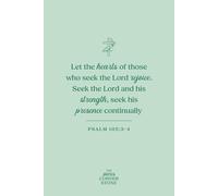 Hearts Seeking the Lord Christian Notebook Featuring Psalm 105:3-4 Bible Verses: Catholic Lined Notebook for Prayerful Meditation and Reflection (120 pages, 6x9 inches, Light Green Matte Cover)