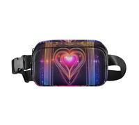 Hearts Tarot elegante marsupio a tracolla per donne uomini adolescenti borsa a tracolla resistente all'acqua accessorio da viaggio con cinghia regolabile per ciclismo, escursionismo, palestra,