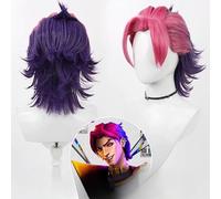 Heartsteel Shieda Kayn parrucca Cosplay Unisex Gradient Styling capelli corti parrucche sintetiche resistenti al calore Halloween Party Prop