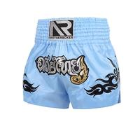 HEARTTOUCH Muay Thai Fight Shorts per bambini, pantaloncini tailandesi corti, pantaloni tailandesi, pantaloni corti da allenamento, pantaloncini da boxe premium per thaiboxen kickboxing boxing