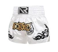 HEARTTOUCH Muay Thai Fight Shorts per bambini, pantaloncini tailandesi corti, pantaloni tailandesi, pantaloni corti da allenamento, pantaloncini da boxe premium per thaiboxen kickboxing boxing