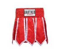 HEARTTOUCH Muay Thai Fight Shorts - Premium Thaishorts Kickboxing Shorts Boxensshorts corti thaibox per thaiboxen, kickbox, boxing, Colore: rosso, 3XL