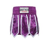 HEARTTOUCH, pantaloncini da Muay Thai da combattimento da uomo - Shorts thailandesi premium da kickboxing, pantaloncini da boxe, pantaloncini thailandesi corti per thai boxe, kickboxing, boxe, viola