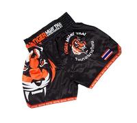HEARTTOUCH Pantaloncini da uomo Premium Muay Thai Fight - Pantaloncini tailandesi da boxe, pantaloni corti tailandesi, pantaloni da allenamento per kickboxing, taglie S-4XL