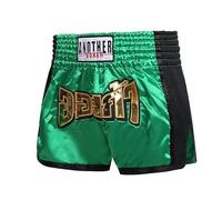 HEARTTOUCH Pantaloncini thai da uomo di alta qualità, Muay Thai Fight, con ricamo, pantaloni thaibox da boxe, kickboxing