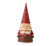 Heartwood Cr nesco Jim Shore 6009185 - Statuetta di gnomo bifacciale, colore: rosso, 21 cm