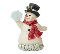Heartwood Creek - Statuetta di Babbo Natale con fiocchi di neve
