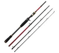 Hearty Aumento Rosso Ombra Special Canna Viaggio Baitcastrute Carbonrute Rute