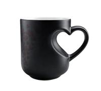 Heat Activated Color Changing Mug, Ceramic Magic Mug, Heart Handle Cup