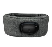 Heat Cures - Copertura lavabile per occhi, leggera, in pelle proteica, blocco della luce, per alleviare lo stress, sonno termico, compatibile con Bluetooth, compatibile con Bluetooth