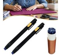 Heat Erasable Fabric Marker for Sewing, Embroidery, Quilting, Multi-Function Invisible Vanishing Fabric Markers with Refills, for Tailors Clothing Crafting (Blue)