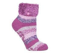 HEAT HOLDERS - 1 coppie calzini antiscivolo donna invernali letto adulti termico soffici in 8 colori 37-42 eur - Bed Socks (HHL19)