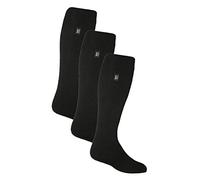 HEAT HOLDERS - 3 paia di calze termiche nere alte al ginocchio | uomo e donna | calzini caldi extra spessi per stivali invernali, Nero , 6-11