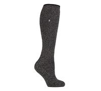 HEAT HOLDERS - Calze termiche da donna a gamba lunga, rinforzate, 2,9 TOG, in lana merino, per l'inverno, Nero , 4-8 Tall
