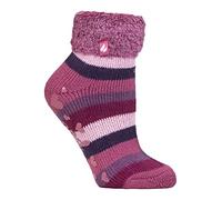 HEAT HOLDERS - Calze Termiche da Donna Basse e Morbide con Bordo a Piuma, Antiscivolo con Grip