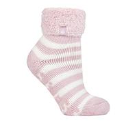 HEAT HOLDERS Calzini da donna con risvolto, con piume, confezione da 1, Ballerina Pink Auckland, 37/40 EU