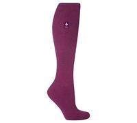 HEAT HOLDERS - Calzini termici alti al ginocchio da uomo e da donna | Calzini caldi extra spessi con soffice interno isolante per l'inverno | Calzini ideali per stivali da esterno, Fucsia scuro, 4-8