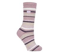 HEAT HOLDERS - Calzini termici da donna per l'inverno, calzini per interni e esterni, morbidi e soffici, regali per donne (37-40, Cabin Fever Multi Twist Stripe, 4-8