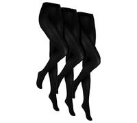 HEAT HOLDERS - Confezione da 3 collant termici da donna neri | Collant foderati in pile opaco per l'inverno, Nero , XXL