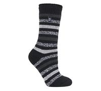 HEAT HOLDERS - Donna Calde Termiche Fantasia Calze Pile per Invernali (37-42 EU, Rosebud Nero)