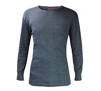 HEAT HOLDERS - Uomo Invernale Maglietta Termica Maniche Lunghe in Pile (Medium (38-40" Chest), Charcoal)