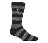 HEAT HOLDERS - Uomo Invernali Termiche Calze in Pile | Calzini per Regalo | Caldi (39-45, Nero/Charcoal (Palmero))