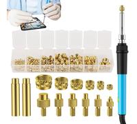 Heat Insertion Tool - Heat Iron, Hand Applicator | Precise Fine Tip, Fast Constant Heat-up, Ergonomic Non-Slip Handle, Durable Instrument, Ideal For Leather, Vinyl, Textile