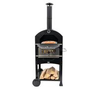 HEAT Outdoor Living Ovnhus Forno Pizza - Fornetto Pizza - Forno a Legna da Esterno - Forno Pizza a Legna per Il Giardnio - 50x36x160 cm