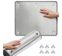 Heat Reflective Window Cover Shield, 8mm Thick Thermal Insulation Foil Panel, Room Darkening Sun Blocker Mat for Home Camper Garage Sliding Glass Doors(Gray Edge,20"W x 72"H)