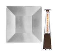 Heat Reflector Shield - Aluminum, 18.5x18.5in Patio Heater Part Rustproof | Energy-Saving And Weather-Resistant Universal Replacement Panel, Outdoor Heater Reflector For Backyard, Deck, Patio And Rest