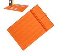 Heat Resistant Silicone Grill Accessory Mat - BBQ Utensil Rest, Griddle Tool Storage Pad, Flexible Non Slip Counter Shield | Family Cookout Gatherings, Backyard Grilling Experiences, Kitchen W