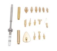 Heat Set Insert Tool Kit for 3D Printing | Brass Iron Tips for ABS/PLA/Nylon Creations | Compatible with TS100 Soldering Iron | 18 - Piece Kit with Storage Box
