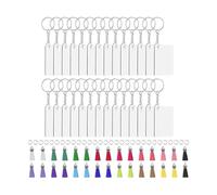 Heat Transfer Accessory - Personalized ID Tags, Custom Printing Slab for Handcrafts, Thermal Press Tool with Hardware, DIY Crafting Set for Keyrings, Handbag Charm Production