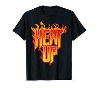 Heat Up Flames Inspirational Pompiere Uomo Donna Maglietta