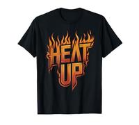 Heat Up Inspirational Flames Pompiere Pompiere Uomo Donna Maglietta