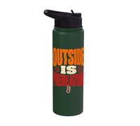 Heat Wave Humor Outside Is Preheating Summer Stainless Steel Insulated Water Bottle