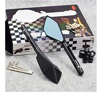 HEATE Moto CNC Specchietto Retrovisore Laterale per Yamaha Tmax 500 Tmax500 T Max 500 TMAX 530 2001 2002 2003 2004 2005 2006 2007 2008 2009 2010 2011-2019 (Color : Nero)