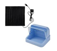 Heated Chick Brooder Box, Poultry Breeding Cage With Heating Pad, Warm Hatchling Box For Safe Chick Growth, Insulated Ventilation Panel Design, Farm Bird Raising, Starter Habitat