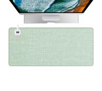 Heated Desk Pad - Electric Fast Heating Keyboard Mat, Energy Efficient Warm Mouse Pad, Durable Anti-Slip Office Accessory | For Home Workstation Study Apartment Winter Cold Weather Comfort